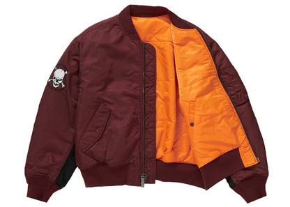 Supreme Bounty Hunter MA-1 Jacket Burgundy