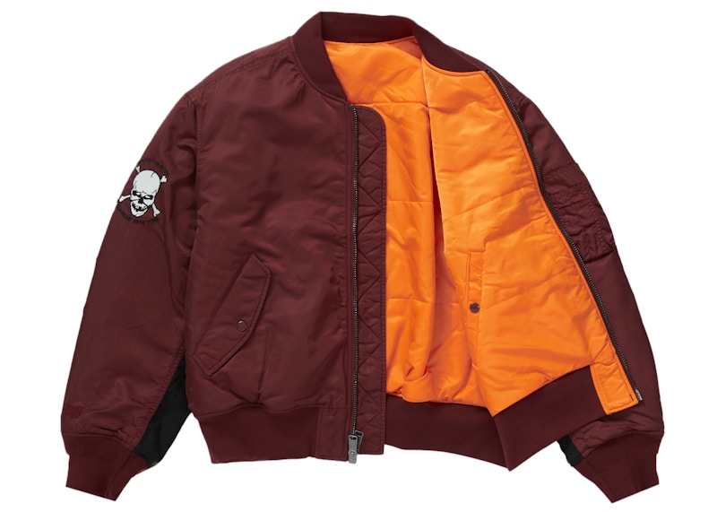 Supreme Bounty Hunter MA-1 Jacket Burgundy