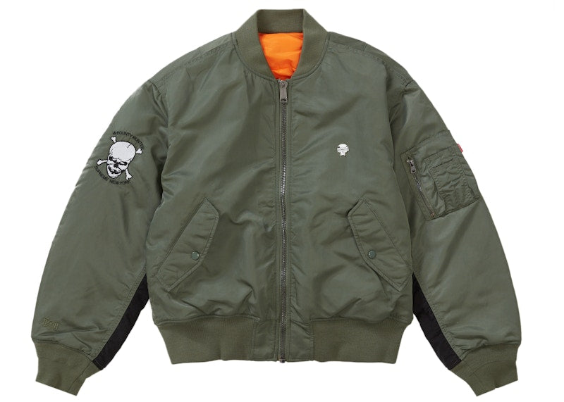 Supreme Bounty Hunter MA-1 Jacket Olive
