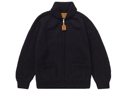 Supreme Box Logo Cowichan Sweater Black