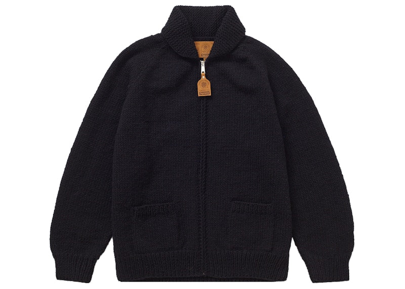Supreme Box Logo Cowichan Sweater Black