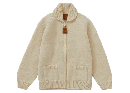 Supreme Box Logo Cowichan Sweater Natural