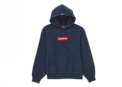 Supreme Box Logo Hooded Sweatshirt Sweatshirt (FW24) Navy