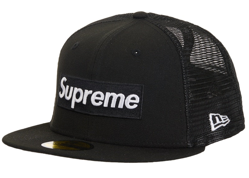 Supreme Box Logo Mesh Back New Era Cap (SS24) Black