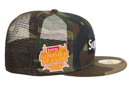 Supreme Box Logo Mesh Back New Era Cap (SS24) Camo
