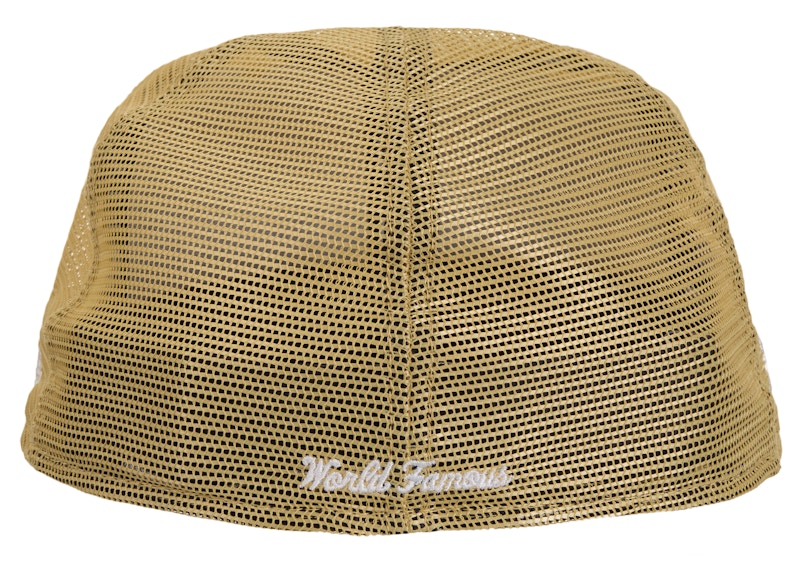 Supreme Box Logo Mesh Back New Era Cap (SS24) Light Gold