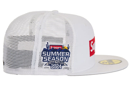 Supreme Box Logo Mesh Back New Era Cap (SS24) White