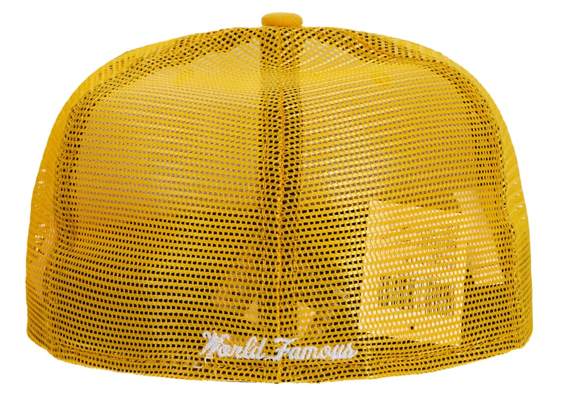Supreme Box Logo Mesh Back New Era Yellow