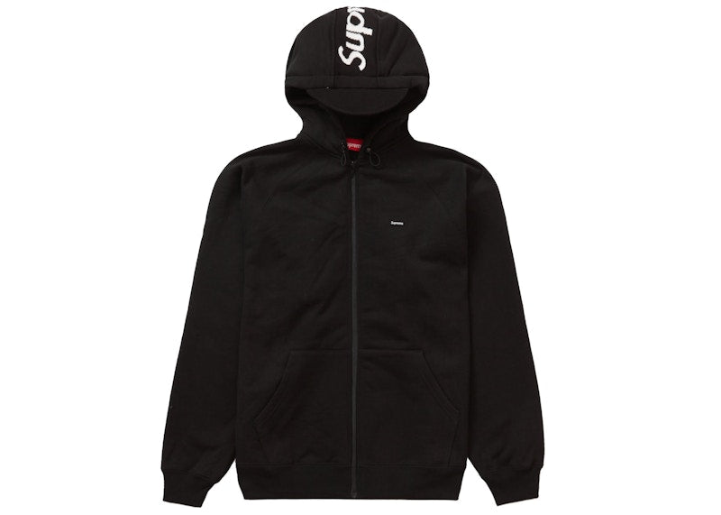 Supreme Brim Zip Up Hooded Sweatshirt Black