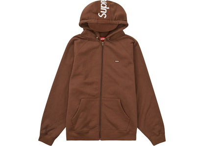 Supreme Brim Zip Up Hooded Sweatshirt Dark Brown
