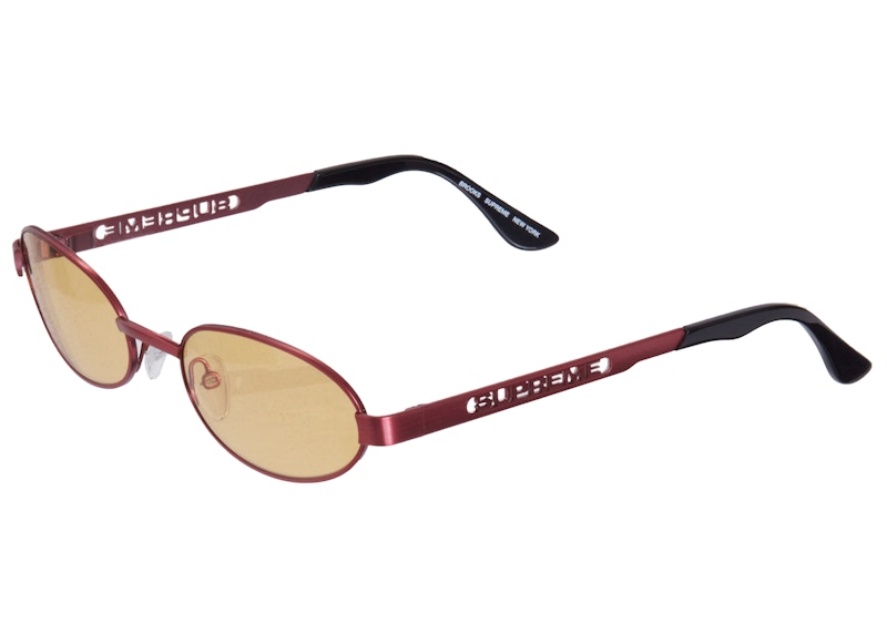 Supreme Brooks Sunglasses Red