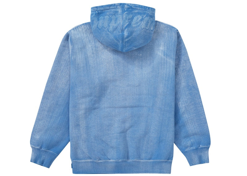 Supreme Brush Stroke Hooded Sweatshirt Pale Royal