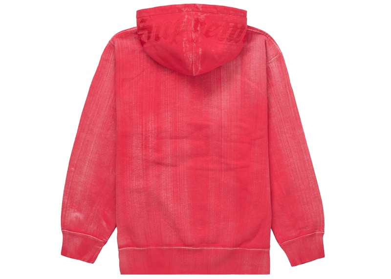 Supreme Brush Stroke Hooded Sweatshirt Red