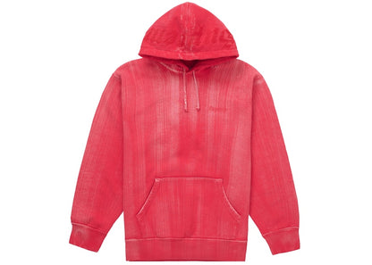 Supreme Brush Stroke Hooded Sweatshirt Red