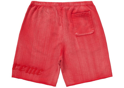 Supreme Brush Stroke Sweatshort Red