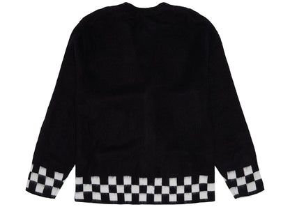 Supreme Brushed Checkerboard Cardigan Black