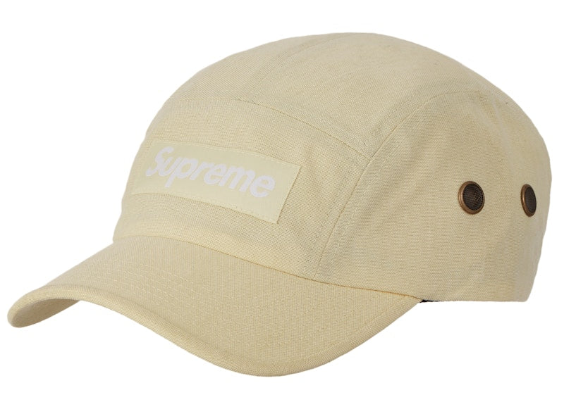 Supreme Brushed Cordura Camp Cap Pale Yellow
