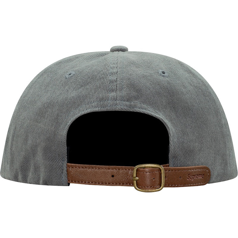 Supreme Brushed Twill Script 6-Panel Grey