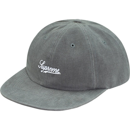 Supreme Brushed Twill Script 6-Panel Grey
