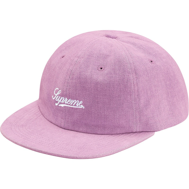 Supreme Brushed Twill Script 6-Panel Light Purple