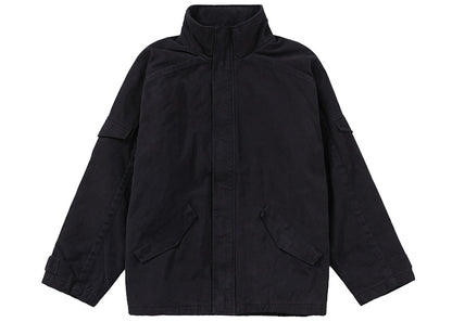 Supreme Brushed Twill Zip Jacket Black