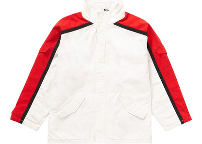 Supreme Brushed Twill Zip Jacket White