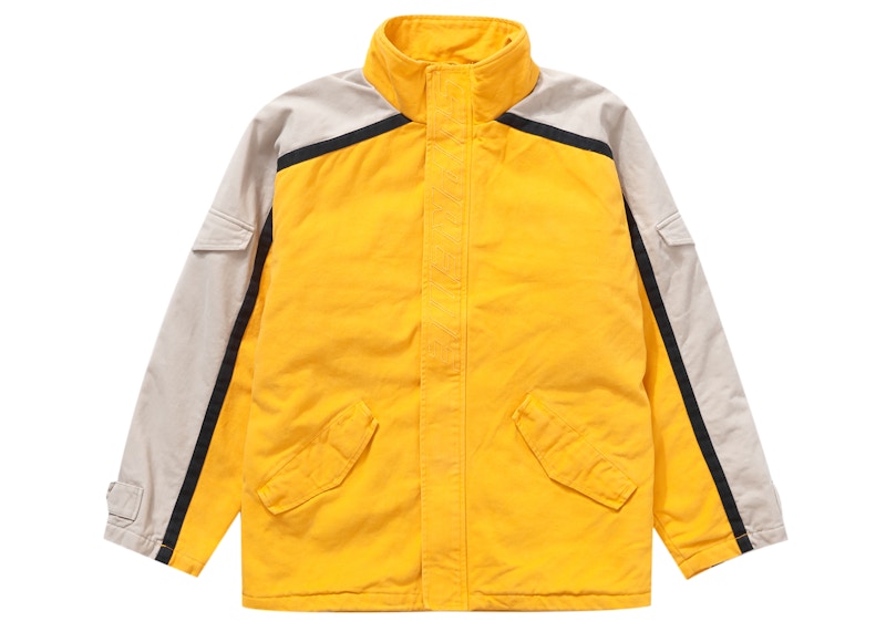 Supreme Brushed Twill Zip Jacket Yellow