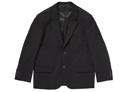 Supreme Brushed Wool Suit Black