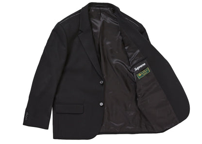 Supreme Brushed Wool Suit Black