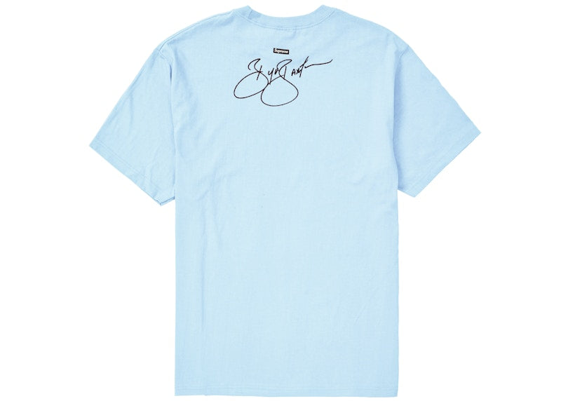 Supreme Buju Banton Wake The World Tee Light Blue