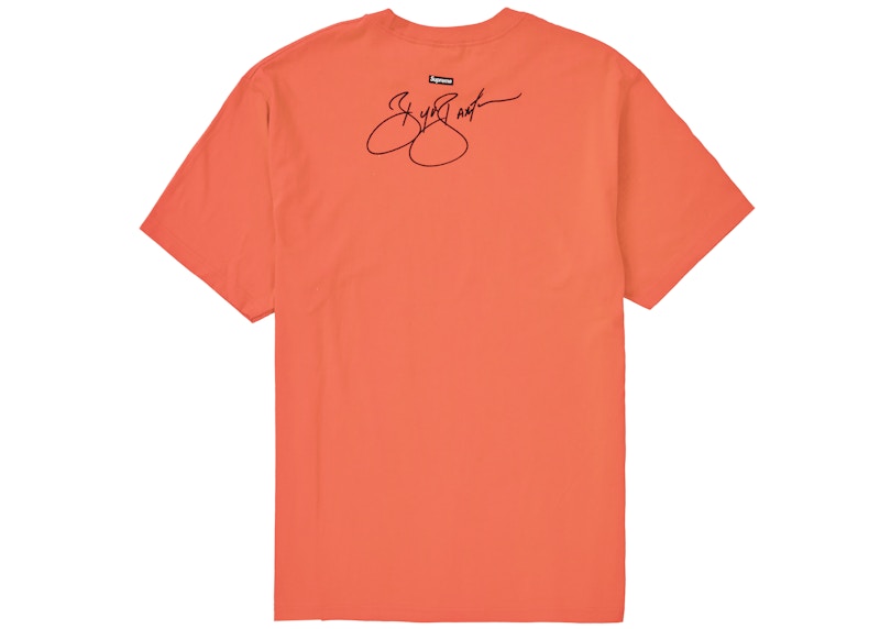 Supreme Buju Banton Wake The World Tee Neon Orange