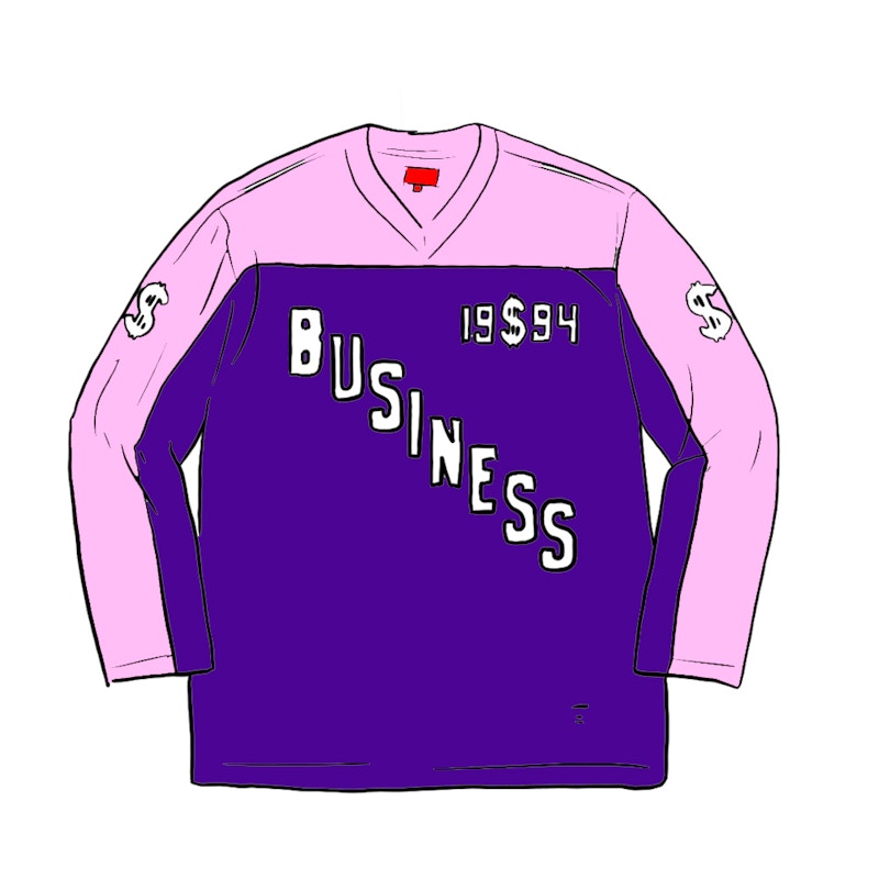 Supreme Business Hockey Jersey Purple