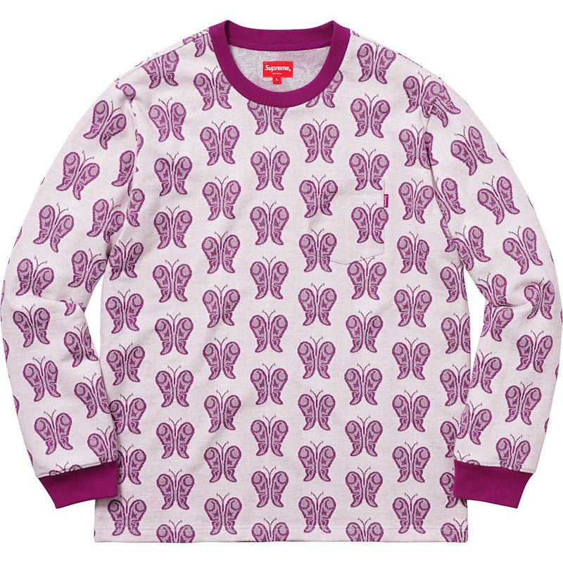 Supreme Butterfly Jacquard Top Magenta