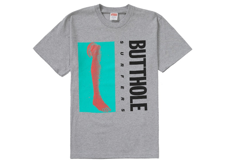 Supreme Butthole Surfers Leg Tee Heather Grey