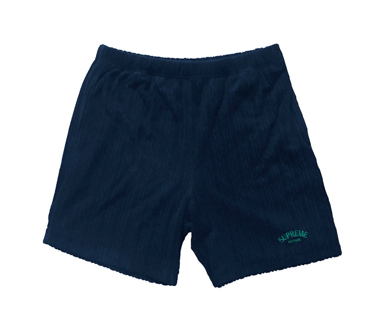 Supreme Cable Knit Terry Short Navy
