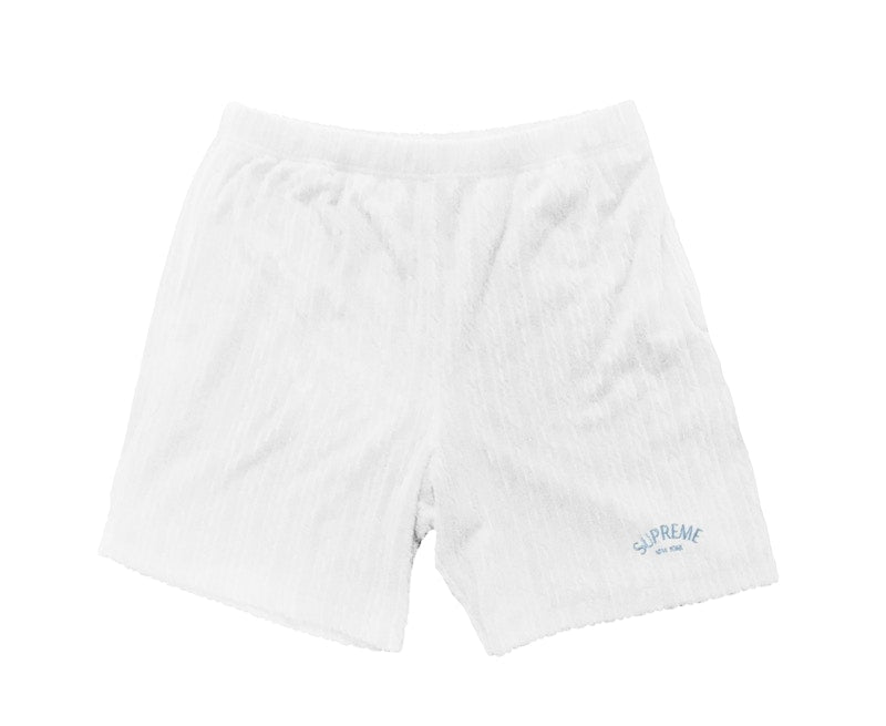 Supreme Cable Knit Terry Short White