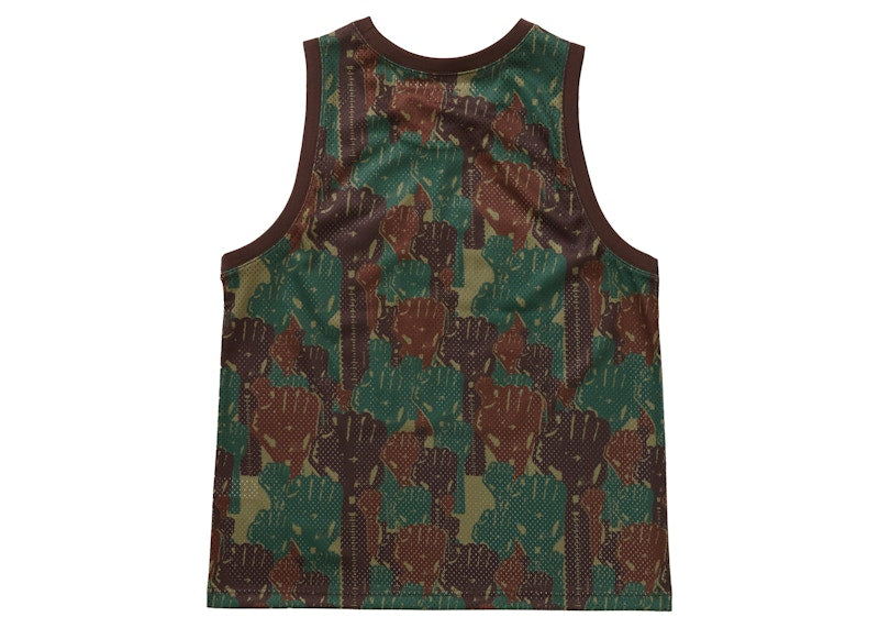 Supreme Camo Basketball Jersey Green
