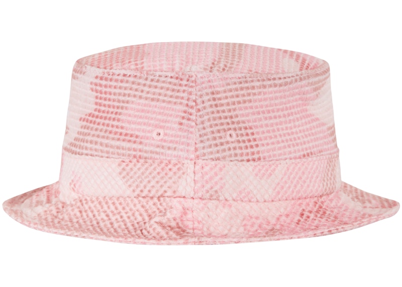 Supreme Camo Grid Velvet Crusher Pink Camo