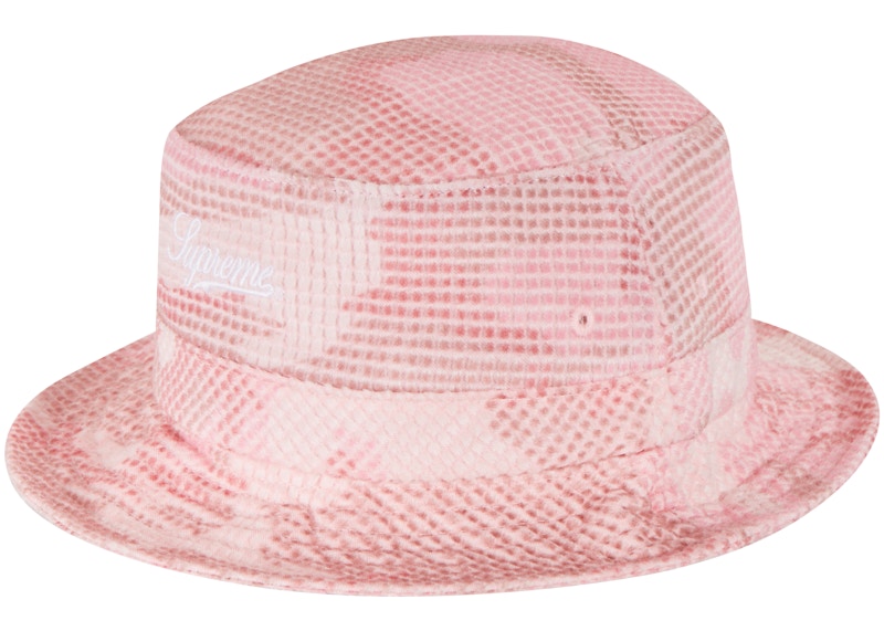 Supreme Camo Grid Velvet Crusher Pink Camo
