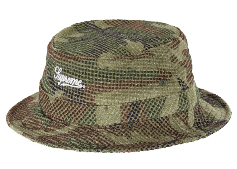 Supreme Camo Grid Velvet Crusher Woodland Camo