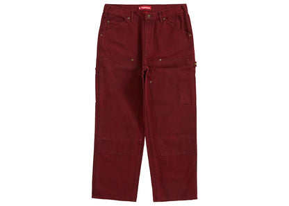 Supreme Canvas Double Knee Painter Pant Red