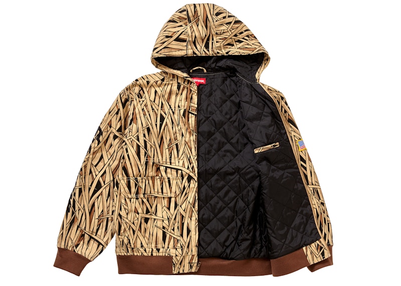 Supreme Canvas Hooded Work Jacket Marsh Camo