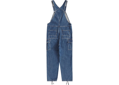 Supreme Cargo Denim Overalls Washed Blue