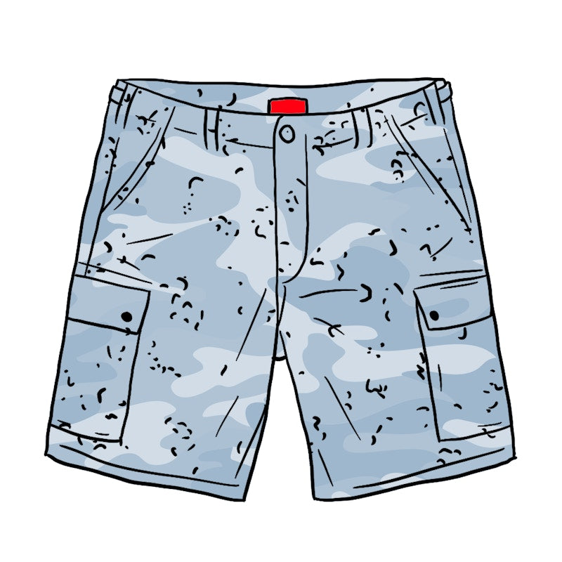 Supreme Cargo Short Blue Chocolate Chip Camo
