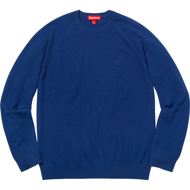 Supreme Cashmere Sweater (FW18) Dark Royal