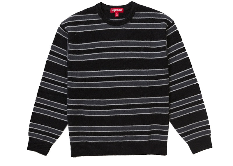 Supreme Cashmere Sweater (FW24) Black Stripe