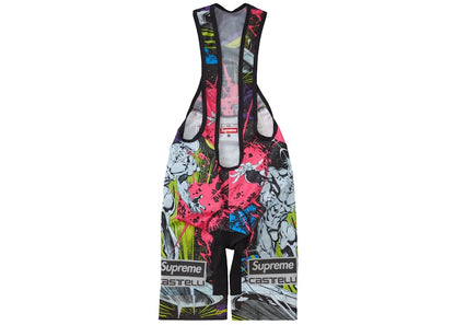 Supreme Castelli Silver Surfer Cycling Bib Short Multicolor