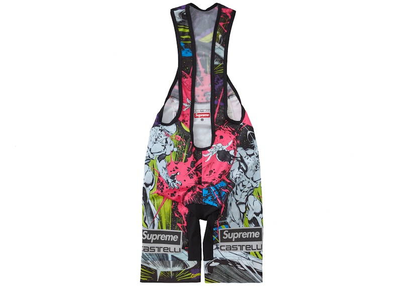 Supreme Castelli Silver Surfer Cycling Bib Short Multicolor