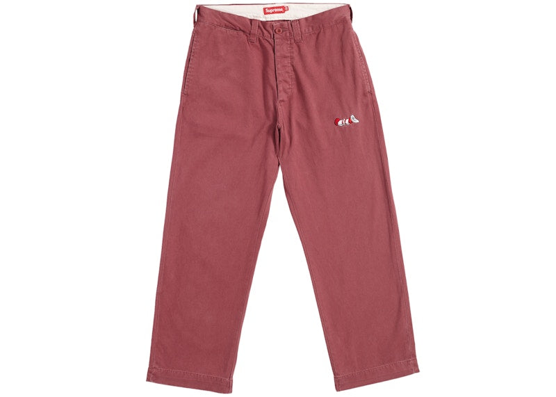 Supreme Cat in the Hat Chino Pant Burgundy