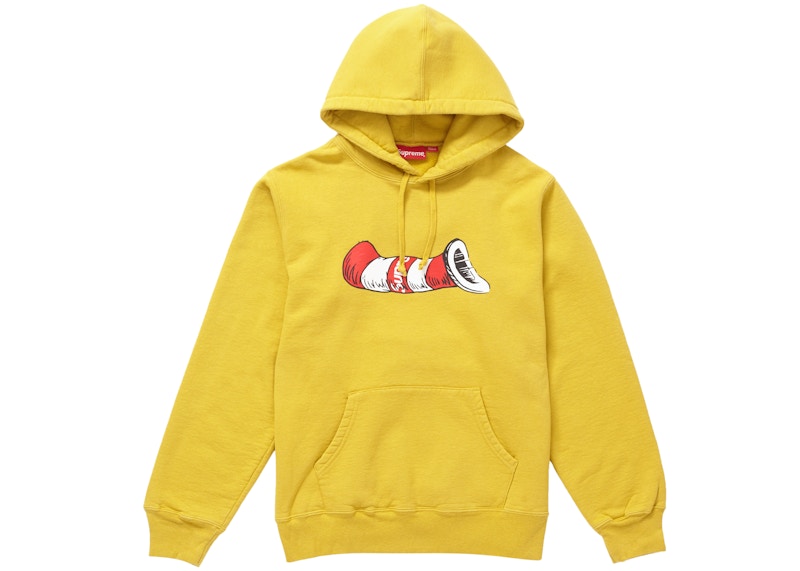Supreme Cat in the Hat Hooded Sweatshirt Mustard